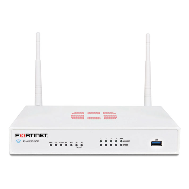 FortiWiFi 30E Hardware With 24x7 FortiCare & FortiGuard Enterprise Protection (1 Year) Appliances