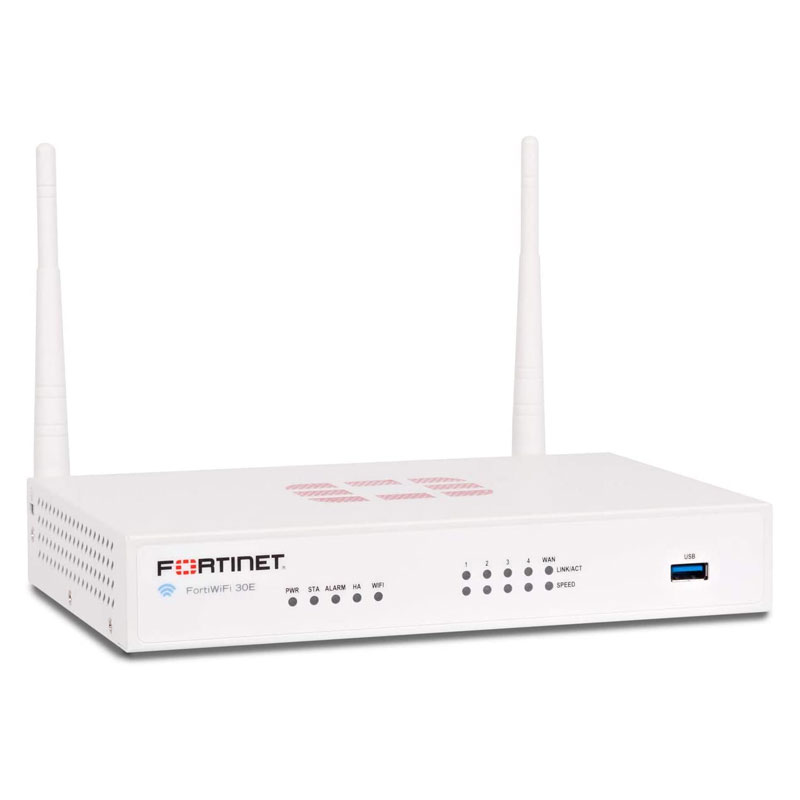 FortiWiFi 30E Hardware With ASE FortiCare & FortiGuard 360 Protection (1 Year) Appliances