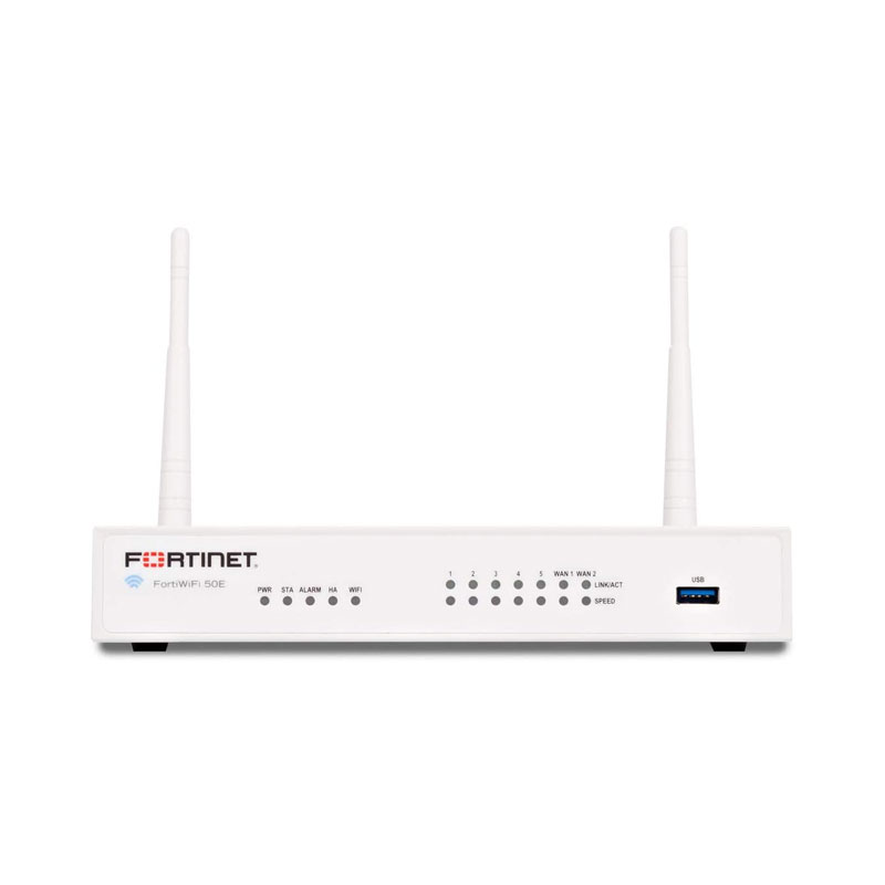 FortiWiFi 50E Hardware With ASE FortiCare & FortiGuard 360 Protection (1 Year) Appliances