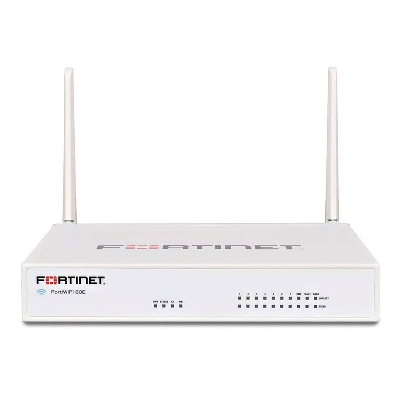 FortiWiFi 60E Hardware With ASE FortiCare & FortiGuard 360 Protection (1 Year) Appliances