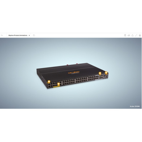 HPE Aruba Networking 2930M 40G 8 HPE Smart Rate PoE+ 1-slot Switch