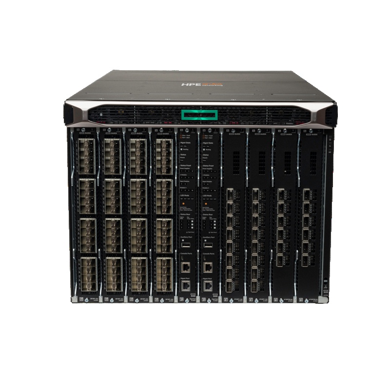 HPE Aruba Networking 8400 8-Slot Chassis with 3 Fan Trays, 18 Fans, Cable Manager, and X462 Bundle
