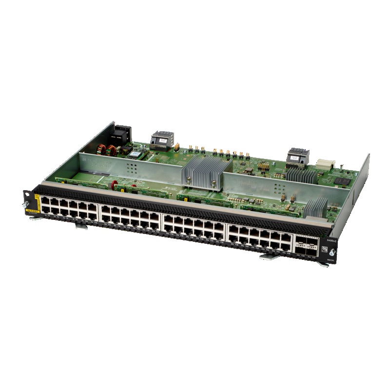HPE Aruba Networking 6400 48-port 1GbE Class 4 PoE and 4-port SFP56 v2 Module