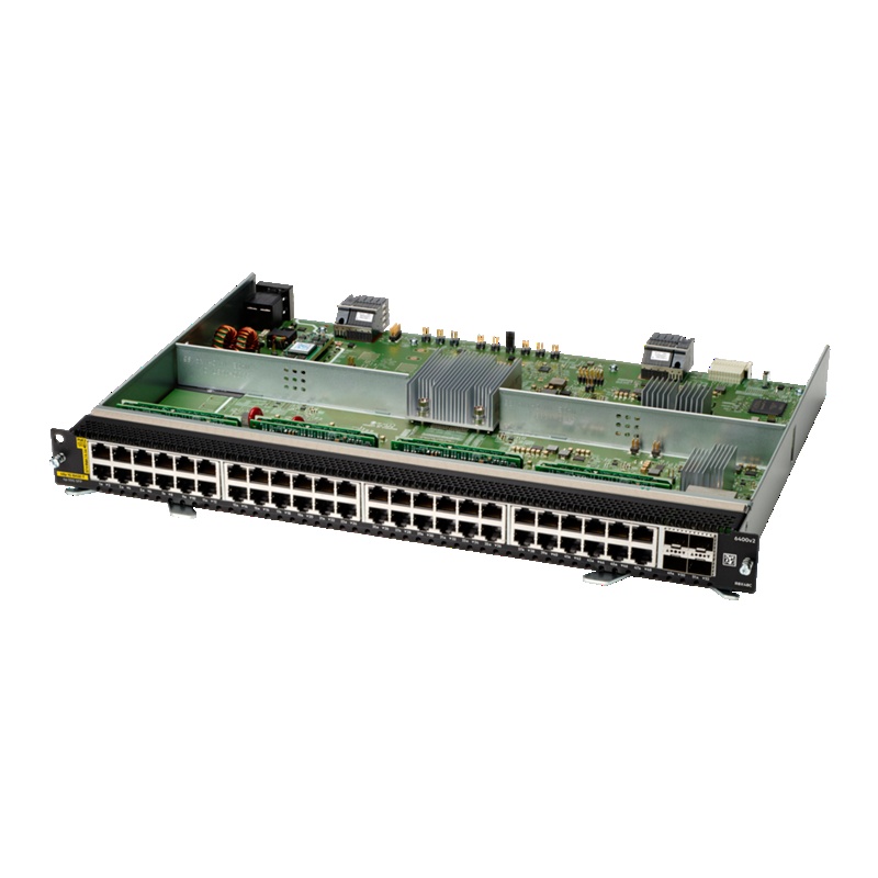 HPE Aruba Networking 6400 48-port 1GbE Class 6 PoE and 4-port SFP56 v2 Module