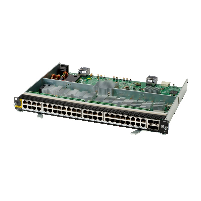 HPE Aruba Networking 6400 48-port HPE Smart Rate 1/2.5/5GbE Class 6 PoE and 4-port SFP56 v2 Module
