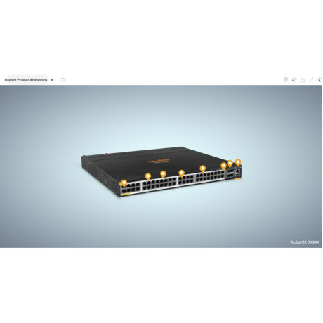 HPE Aruba Networking 6300M 24SR CL6 PoE 2p50G 2p25G Switch