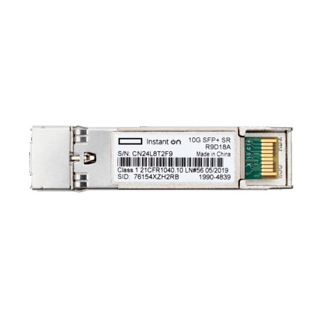 HPE Networking Instant On 10G SFP+ LC SR Transceiver for Connections Up to 300 Meters