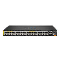 HPE Aruba Networking 6300L 48p Smart Rate 1G/2.5G/5G Class8/6 PoE 2p 50G and 2p 10G LRM L2 Switch