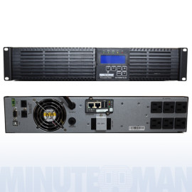 Minuteman EC1000RTXL2UNC UPS Online System 900W 2U Rack/Tower Ext Run TAA Compliant w/ SNMP-NV6 card