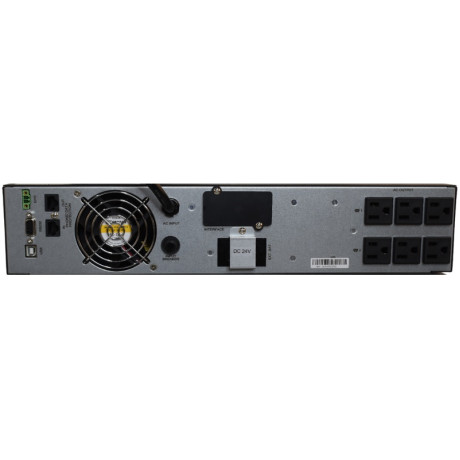 Minuteman EC1000RTXL2UNC UPS Online System 900W 2U Rack/Tower Ext Run TAA Compliant w/ SNMP-NV6 card