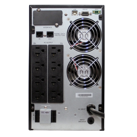 Minuteman EC2000LCD UPS Online System 2kVA/1800W Tower Ext Runtime ENCOMPASS Series
