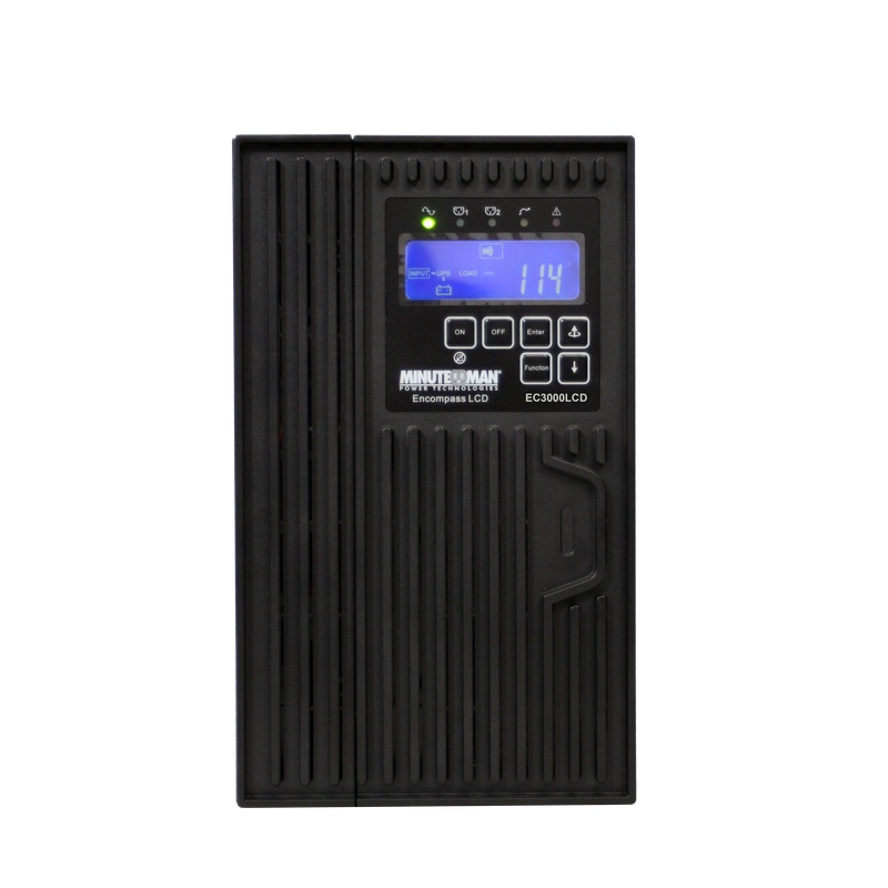 Minuteman EC3000LCD UPS Online System 3kVA/2700W Tower Ext Runtime