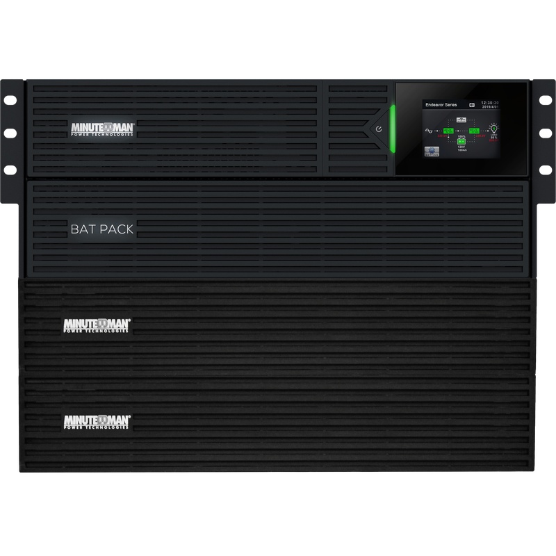 Minuteman ED6KRT-6KTF2 UPS Online System 208-240V 5.4KW,6KVA 120V Rack/Tower