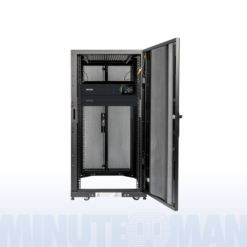 Minuteman MMCAB24S5K Power Cabinet - Half-height, 24U Cabinet with 5kVA UPS Power Cabinet with UPS