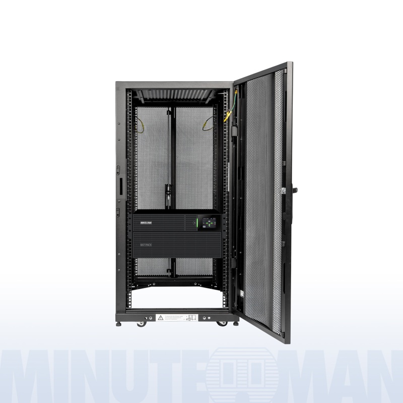 Minuteman MMCAB24S8K Power Cabinet - Half-height, 24U Cabinet with 8kVA UPS Power Cabinet with UPS