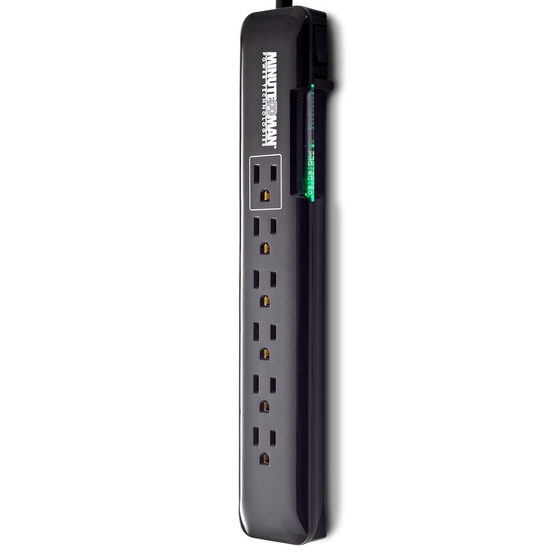 Minuteman MMS664S Extended Slim-Line Surge Suppressor Extended Surge Suppressor