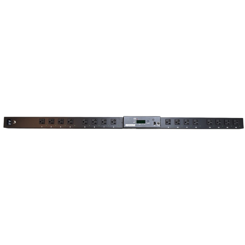 Minuteman RPM1516N1LCD RPM Switched PDU 16-outlet 120V 15A IPv6