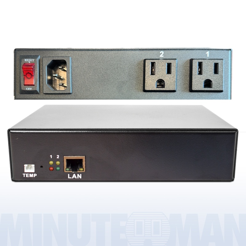 Minuteman RPM1521E RPM Switched PDU 2-outlet 15A 5-15P Remote Power Manager