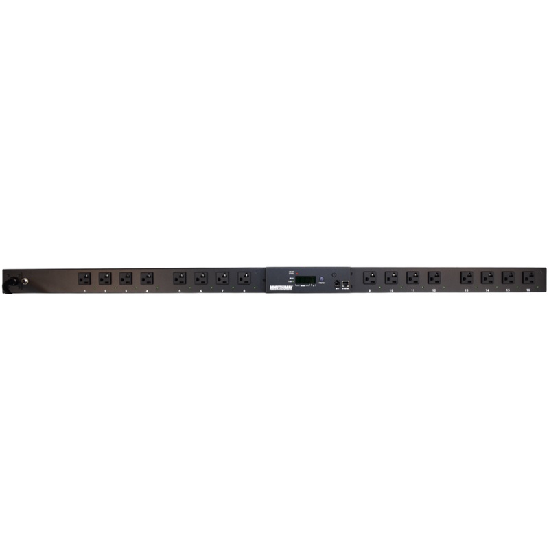 Minuteman RPM2016N1LCD-HW RPM Switched PDU 16-outlet 120V 20A IPv6