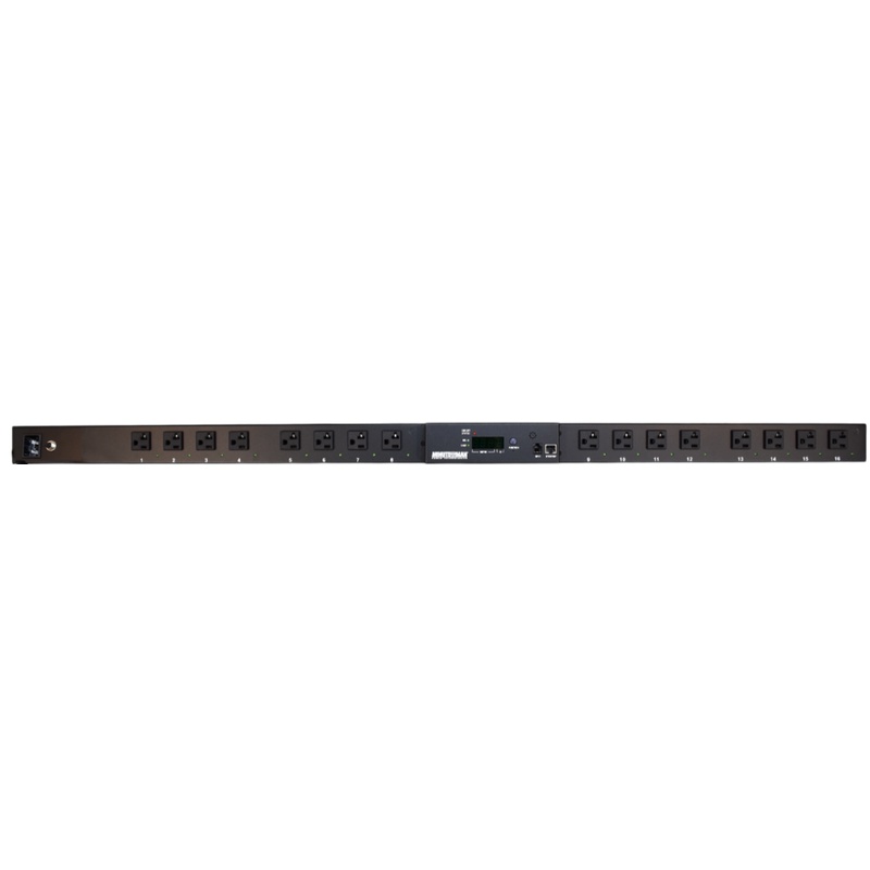 Minuteman RPM2016N1LCD-IEC RPM Switched PDU 16-outlet 120V 20A IPv6 Remote Power Manager
