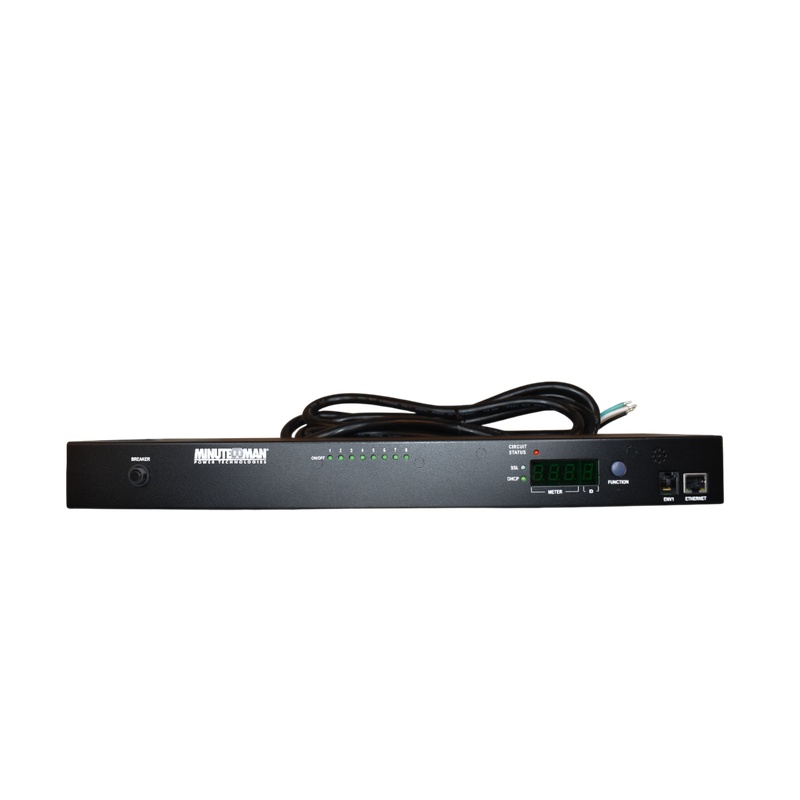 Minuteman RPM208N1LCD-HW RPM Switched PDU 8-outlet 120V 20A IPv6 Remote Power Manager