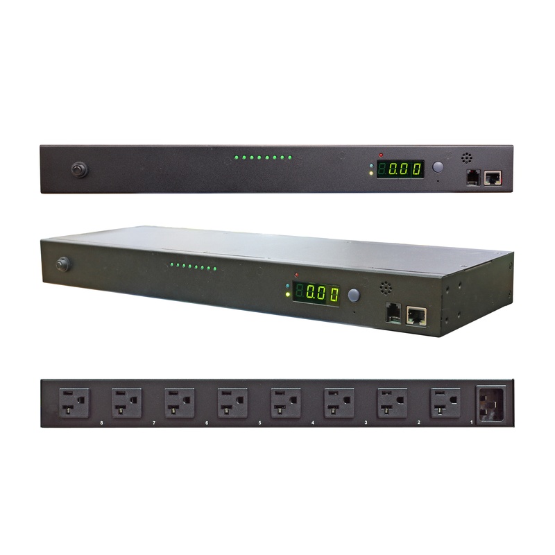 Minuteman RPM208N1LCD-IEC RPM Switched PDU 8-outlet 120V 20A IPv6