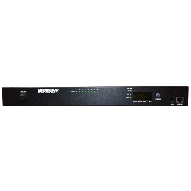 Minuteman RPM208N1LCD-L20P RPM Switched PDU 8-outlet 120V 20A IPv6 Remote Power Manager