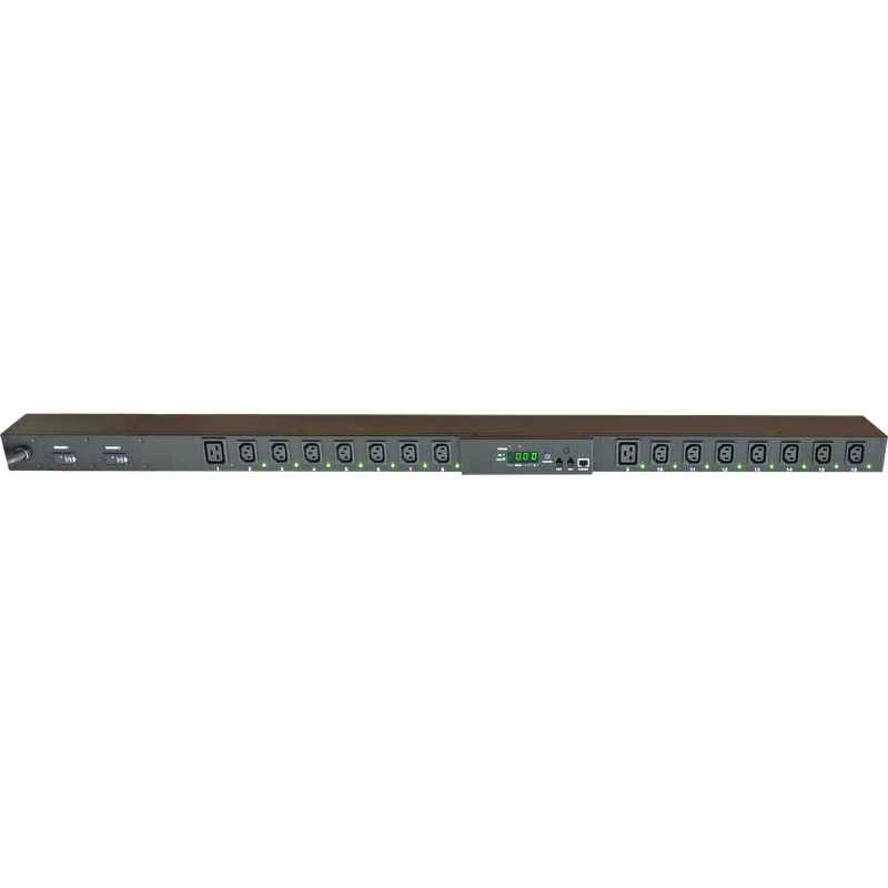 Minuteman RPM3016I2LCD-HW RPM Switched PDU 16-outlet 208V 30A IPv6
