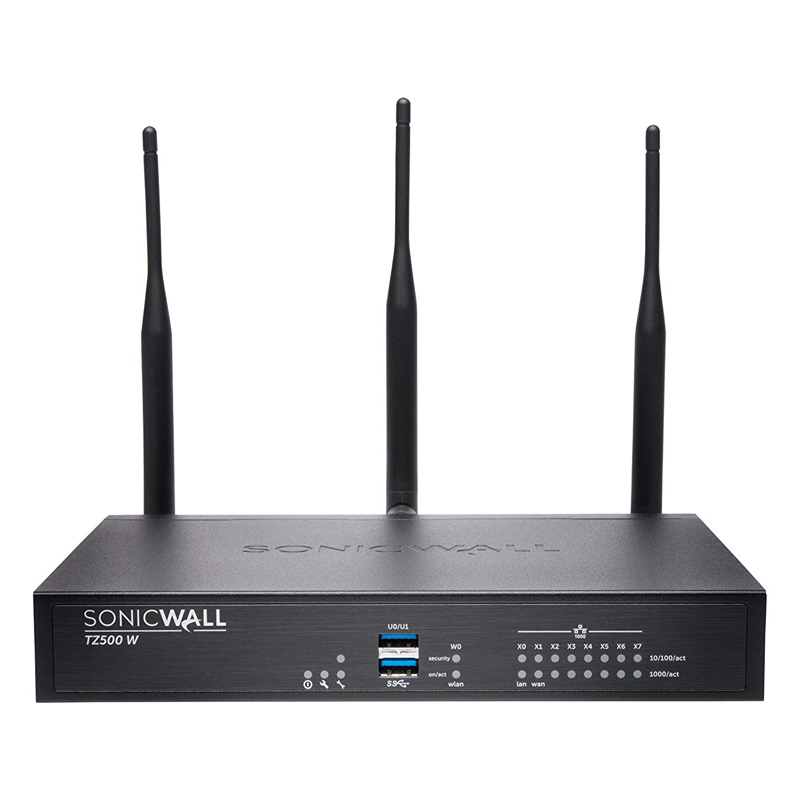 SonicWall TZ500 Wireless-AC With 8X5 Support (1 Year)
