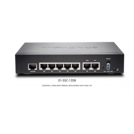 SonicWall TZ400 GEN5 Firewall Replacement With AGSS (1 Year)