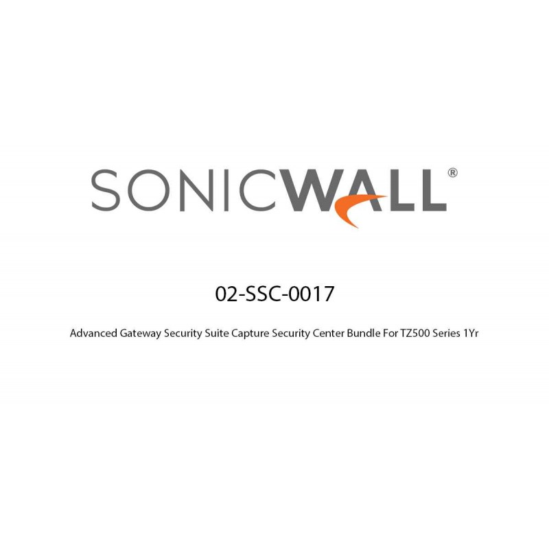 Advanced Gateway Security Suite Capture Security Center Bundle For TZ500 Series 1Yr Advanced Gateway Security Suite Capture Security Center Bundle Advanced Gateway Security Suite Capture Security Center Bundle For TZ500 Series 1Yr Advanced Gateway Security Suite Capture Security Center Bundle