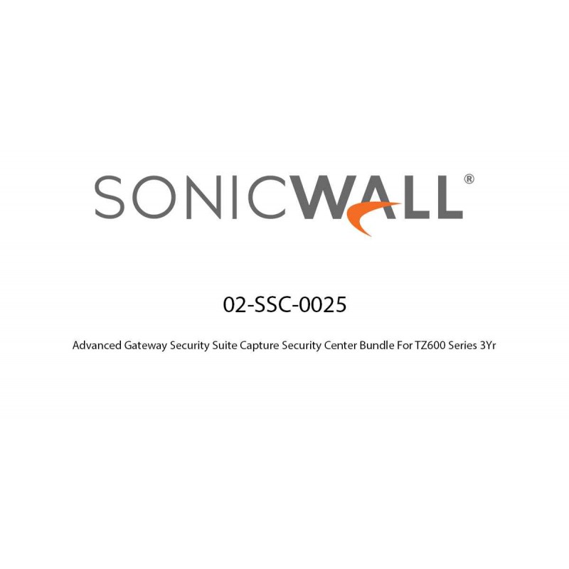 Advanced Gateway Security Suite Capture Security Center Bundle For TZ600 Series 3Yr Advanced Gateway Security Suite Capture Security Center Bundle Advanced Gateway Security Suite Capture Security Center Bundle For TZ600 Series 3Yr Advanced Gateway Security Suite Capture Security Center Bundle