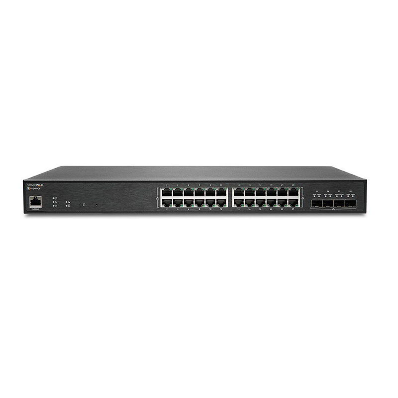 SonicWall Switch SWS14-24FPoE with Wireless Network Management and Support (1 Year)