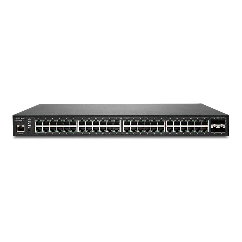 SonicWall Switch SWS14-48FPoE with Wireless Network Management and Support (1 Year)