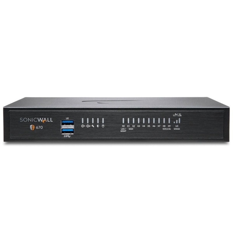SonicWall TZ670 Secure Upgrade Essential Edition (3 Years) (Includes 1 Year CSE) Appliances