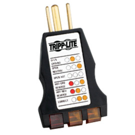 Tripp Lite CT120 Instant-Read AC Outlet Circuit Tester with Diagnostic LEDs