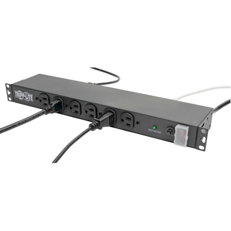 Tripp Lite DRS-1215 14-Outlet Economy Network Server Surge Protector 15 ft. (4.57 m) Cord 3000 Joules 1U Rack-Mount