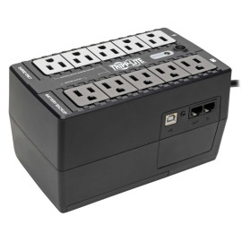 Tripp Lite ECO550UPS 550VA 300W Standby UPS - 10 NEMA 5-15R Outlets 120V 50/60 Hz 5-15P Plug ENERGY STAR Desktop/Wall