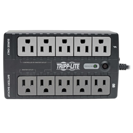 Tripp Lite ECO550UPS 550VA 300W Standby UPS - 10 NEMA 5-15R Outlets 120V 50/60 Hz 5-15P Plug ENERGY STAR Desktop/Wall UPS Battery Backup