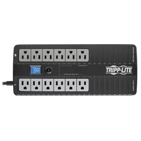 Tripp Lite ECO850LCD 850VA 425W Standby UPS - 12 NEMA 5-15R Outlets 120V 50/60 Hz USB LCD ENERGY STAR Desktop/Wall UPS Battery Backup
