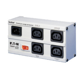 Tripp Lite EURO-4 Isobar 4-Outlet 230V Surge Protector Detachable 6 ft. (1.83 m) Cord 680 Joules Metal Housing