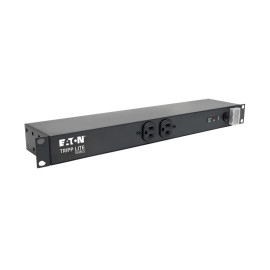 Tripp Lite IBAR12 Isobar 12-Outlet Network Server Surge Protector 15 ft. (4.57 m) Cord 3840 Joules Diagnostic LEDs 1U Rackmount Metal Housing