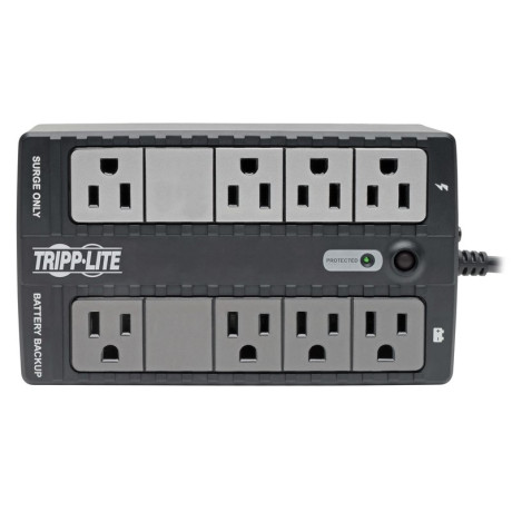 Tripp Lite INTERNET550SER 550VA 300W Standby UPS - 8 NEMA 5-15R Outlets 120V 50/60 Hz DB9 5-15P Plug Desktop/Wall Mount