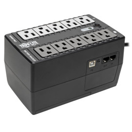 Tripp Lite INTERNET550U 550VA 300W Standby UPS - 10 NEMA 5-15R Outlets 120V 50/60 Hz USB 5-15P Plug Desktop/Wall Mount