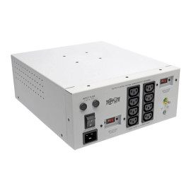 Tripp Lite IS1800HGDV Isolator Series Dual-Voltage 115/230V 1800W 60601-1 Medical-Grade Isolation Transformer C20 Inlet 8 C13 Outlets