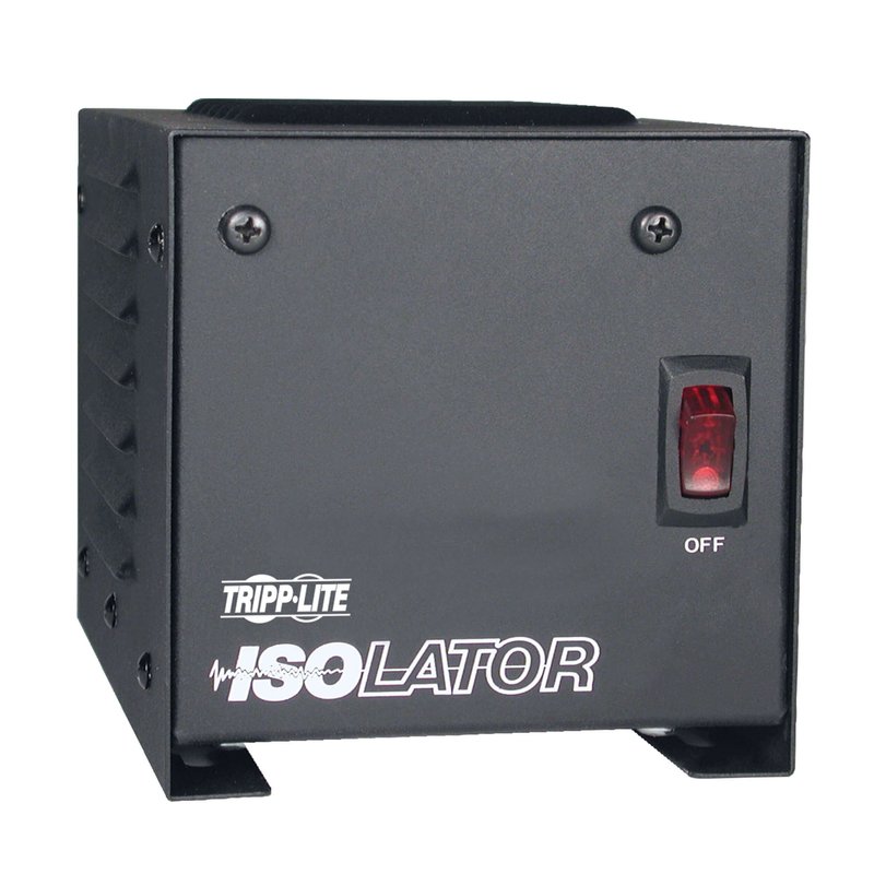 Tripp Lite IS250 Isolator Series 120V 250W Isolation Transformer-Based Power Conditioner 2 Outlets TAA