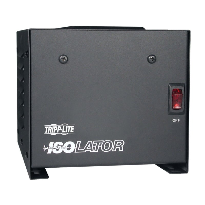 Tripp Lite IS500 Isolator Series 120V 500W Isolation Transformer-Based Power Conditioner 4 Outlets TAA IS Series
