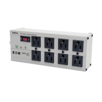 Tripp Lite ISOTEL8ULTRA Isobar 8-Outlet Surge Protector 12 ft. Cord with Right-Angle Plug 3840 Joules Diagnostic LEDs Tel/Fax/Modem Metal