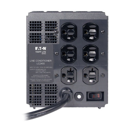 Tripp Lite LC2400 2400W 120V Power Conditioner with Automatic Voltage Regulation (AVR) AC Surge Protection 6 Outlets Line Conditioners