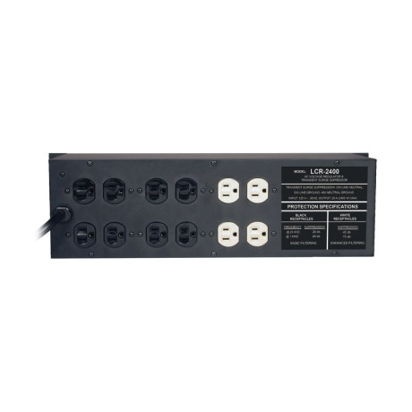 Tripp Lite LCR2400 2400W 120V 3U Rack-Mount Power Conditioner with Automatic Voltage Regulation (AVR) AC Surge Protection 14 Outlets